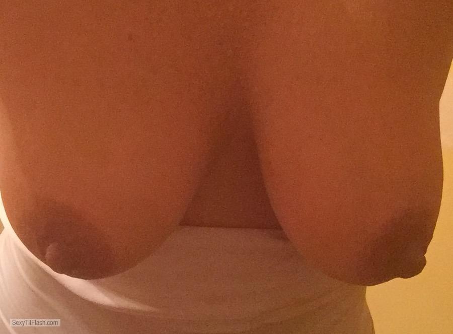 Tit Flash: My Medium Tits (Selfie) - Mmmm from United Kingdom